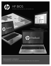 HP EliteBook 8570p HP BIOS Features that are built in, not bolted on - Technology Spotlight
