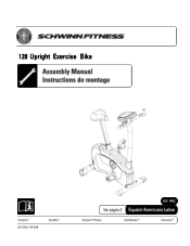 Schwinn 120 Upright Bike 2010 model Assembly Manual