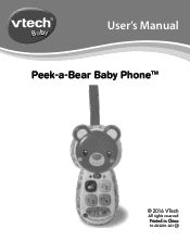 Vtech Peek-a-Bear Baby Phone Pink User Manual