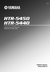 Yamaha HTR-5440 Owner's Manual
