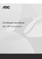AOC e2060Swd User's Manual_E2060SWD