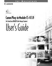 Canon CanoScan D660U Canon Plug-in Module CS-U3.9 User's Guide