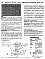 Carvin C1644P Instruction Manual