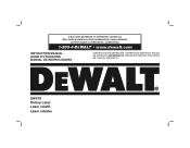 Dewalt DW079KD Instruction Manual