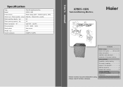 Haier XPB55-13S User Manual