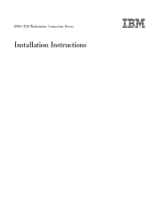 IBM CP20 Installation Instructions