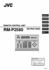 JVC RMP-2580U RM-P2580 Dome Controller Instructions (1148KB)