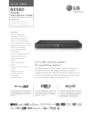 LG BX580 Specification