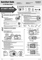 Olympus C-750 C-750 Ultra Zoom Quick Start Guide - English (736 KB)