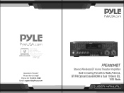Pyle PREA90WBT Instruction Manual