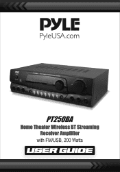 Pyle PT250BA Instruction Manual