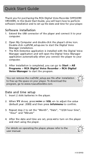 RCA VR5320R Quick Start Guide