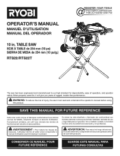Ryobi RTS22 Operation Manual