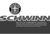 Schwinn GTX 1 Womens Schwinn Owner's Manual