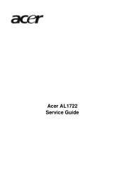 Acer AL1722 AL1722 Service Guide