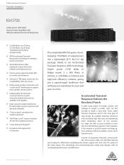 Behringer KM1700 Product Information Document