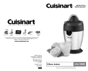 Cuisinart CCJ-100 Instruction and Recipe Booklet