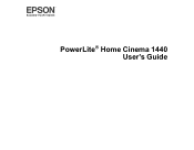 Epson PowerLite Home Cinema 1440 User Manual