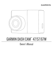 Garmin Dash Cam 57 Owners Manual