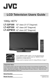 JVC LT-32P300 Instructions