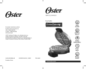 Oster DuraCeramic Chrome Belgian Waffle Maker Instruction Manual