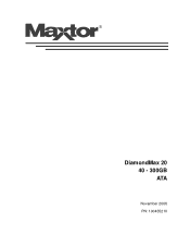 Seagate STM3402111A DiamondMax 20 PATA Product Manual