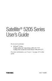 Toshiba Satellite 5205-S506 User Manual