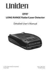 Uniden DFR7 User Manual