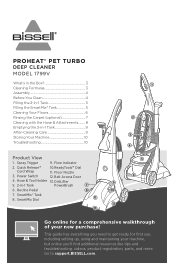 Bissell ProHeat Pet Turbo Carpet Cleaner 1799V User Guide