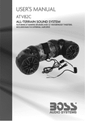 Boss Audio ATV82C User Manual