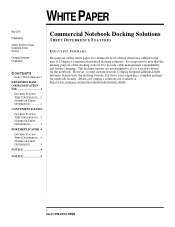Compaq M300 Commercial Notebook Docking Solutions: Theft Deterrence Features