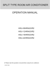 Haier HSU-18HRA03 User Manual