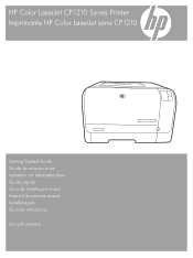 HP CP1215 HP Color LaserJet CP1210 Series - (Multiple Language) Getting Started Guide