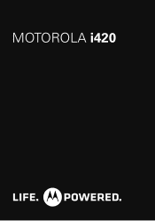 Motorola i420 User Guide