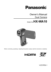 Panasonic HX-WA10A Owners Manual