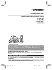 Panasonic KX-TG572SK KX-TGF35x Owner's Manual