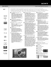 Sony DSC-W370/B Marketing Specifications (Black Model) (Camera Only)