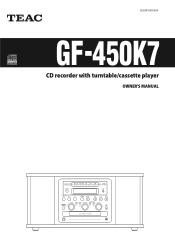 TEAC GF450K7 Owners Manual