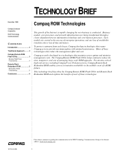Compaq ProLiant 8000 Compaq ROM Technologies