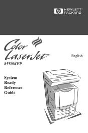 HP 8550 HP Color LaserJet 8550MFP Printer - System Ready Reference Guide, C7835-90901