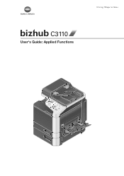 Konica Minolta bizhub C3110 bizhub C3110 Applied Functions User Guide