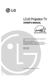 LG 71SA1D Owners Manual