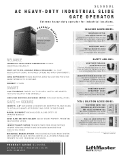 LiftMaster SL595UL SL595UL Product Guide - English