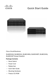 Linksys SLM248P Cisco Small Business SLM Smart Switches Installation Guide