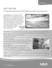 NEC X461HB X461HB : color brochure