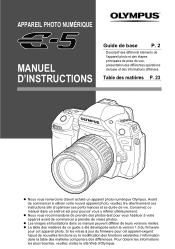 Olympus E-5 E-5 Manuel d'instructions (Fran栩s)