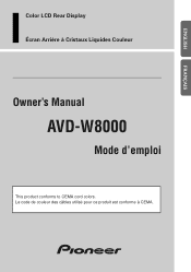 Pioneer W8000 Owner's Manual
