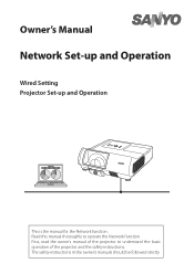 Sanyo PLC-WL2503 Owner's Manual _ Network