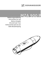 Sennheiser MZA 900 P Instructions for Use