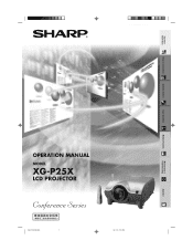 Sharp XG-P25X XG-P25X Operation Manual